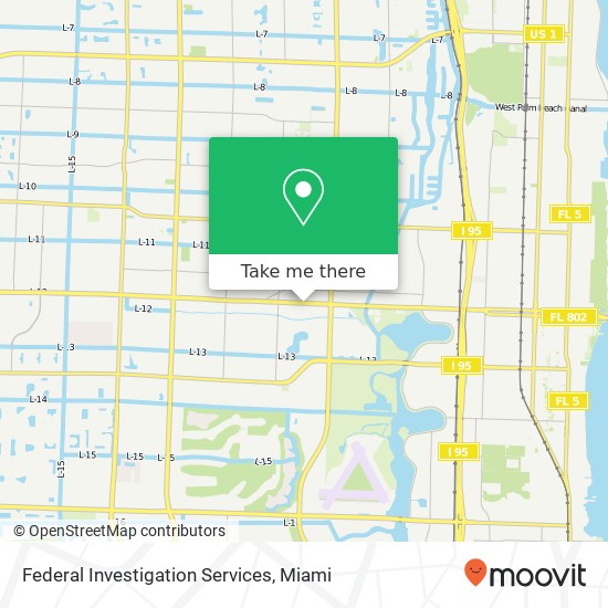 Federal Investigation Services map