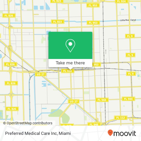 Mapa de Preferred Medical Care Inc