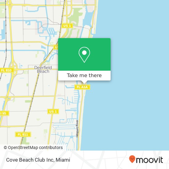 Cove Beach Club Inc map