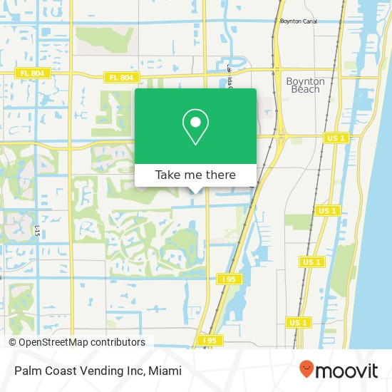 Palm Coast Vending Inc map