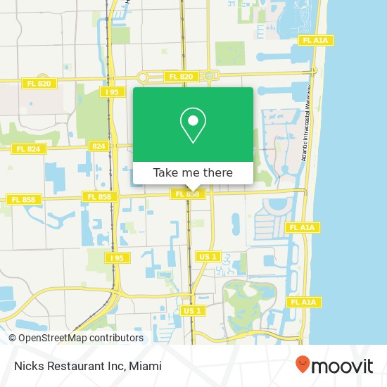 Mapa de Nicks Restaurant Inc