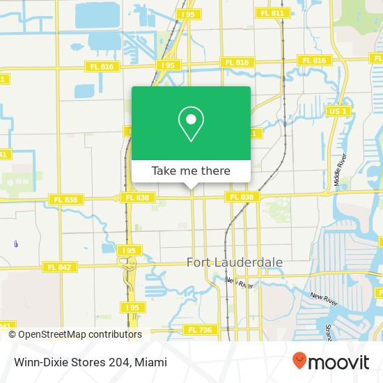 Mapa de Winn-Dixie Stores 204