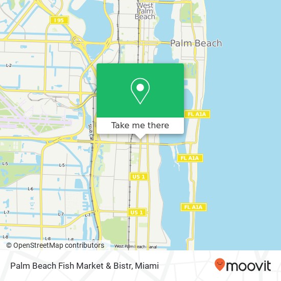 Mapa de Palm Beach Fish Market & Bistr