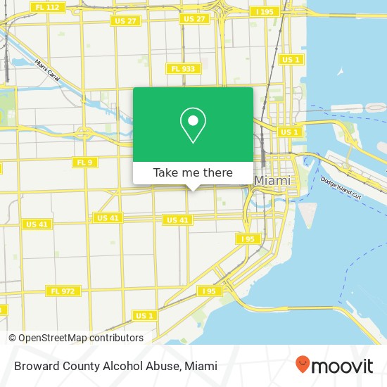 Mapa de Broward County Alcohol Abuse