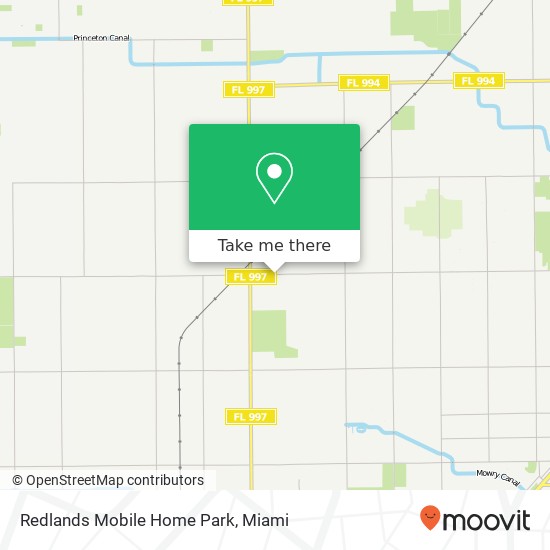 Redlands Mobile Home Park map
