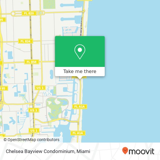 Mapa de Chelsea Bayview Condominium
