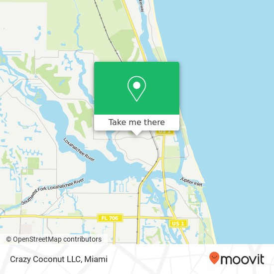 Mapa de Crazy Coconut LLC