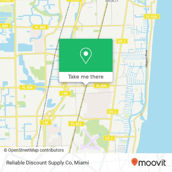 Mapa de Reliable Discount Supply Co