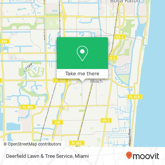 Mapa de Deerfield Lawn & Tree Service