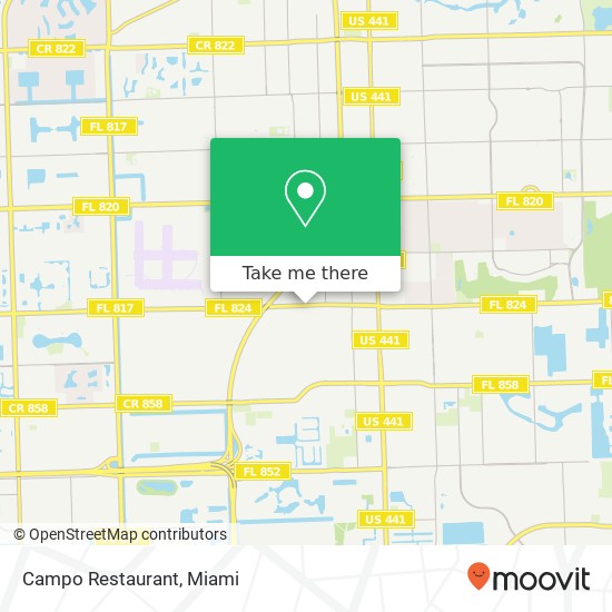 Campo Restaurant map