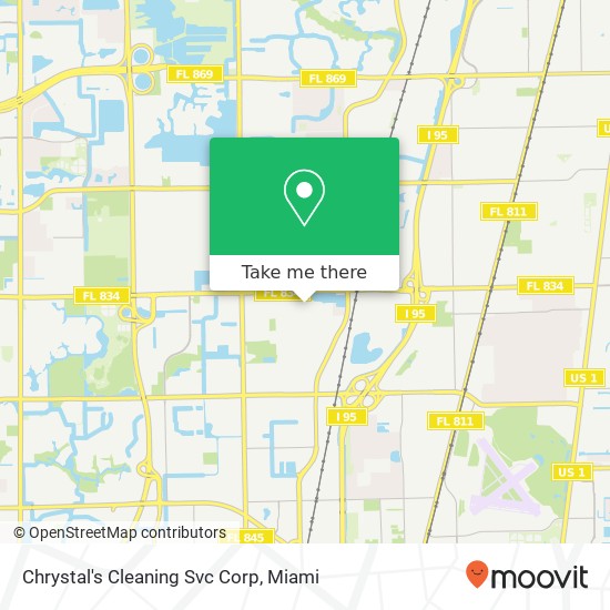 Mapa de Chrystal's Cleaning Svc Corp