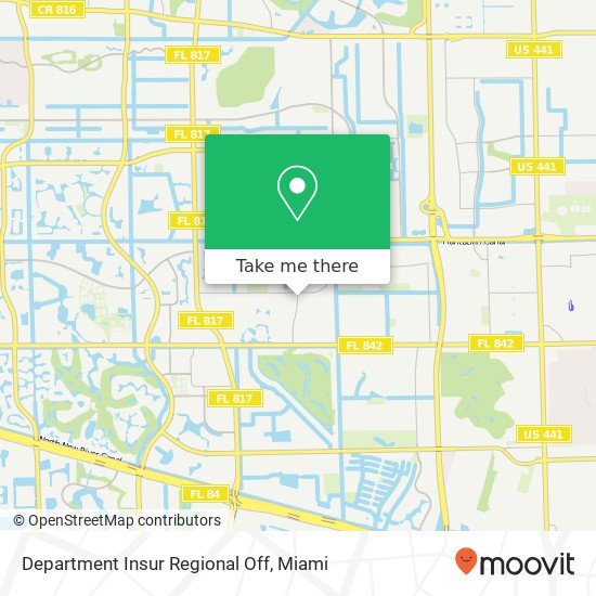 Mapa de Department Insur Regional Off