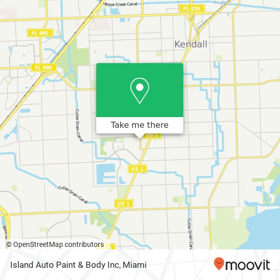 Island Auto Paint & Body Inc map