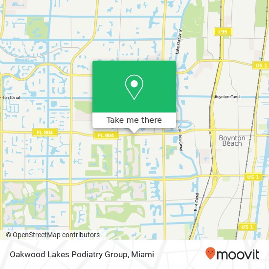 Oakwood Lakes Podiatry Group map