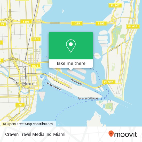 Mapa de Craven Travel Media Inc
