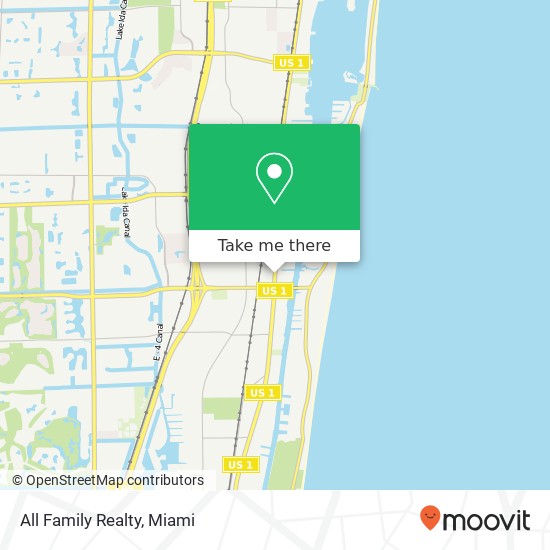 All Family Realty map