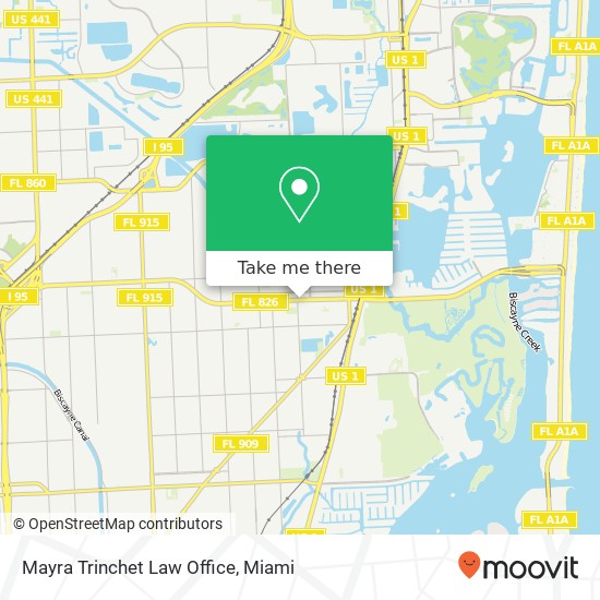 Mapa de Mayra Trinchet Law Office