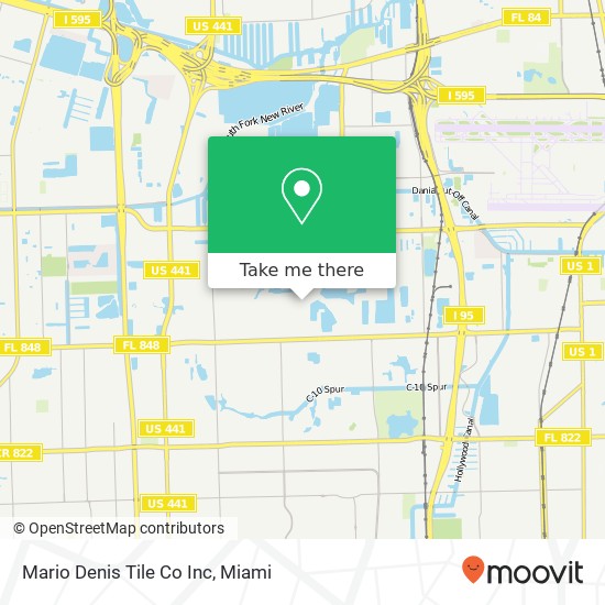 Mario Denis Tile Co Inc map