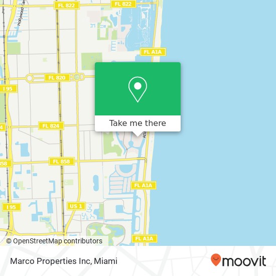 Marco Properties Inc map