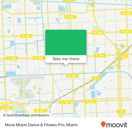 Mapa de Move Miami Dance & Fitness Pro