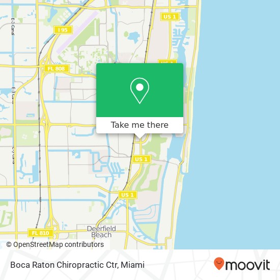 Boca Raton Chiropractic Ctr map