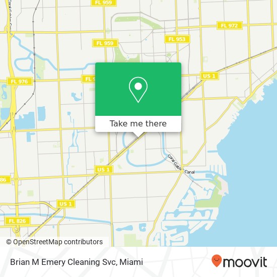 Brian M Emery Cleaning Svc map