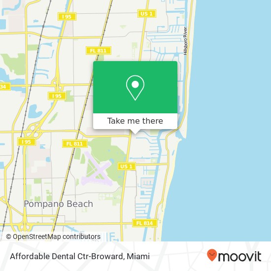 Affordable Dental Ctr-Broward map