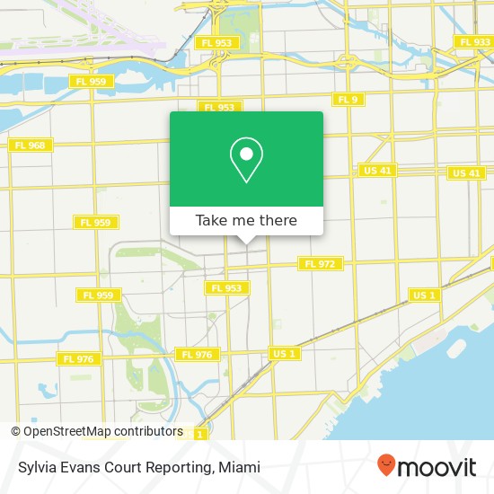 Sylvia Evans Court Reporting map