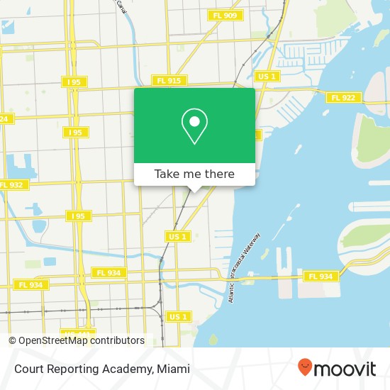 Mapa de Court Reporting Academy