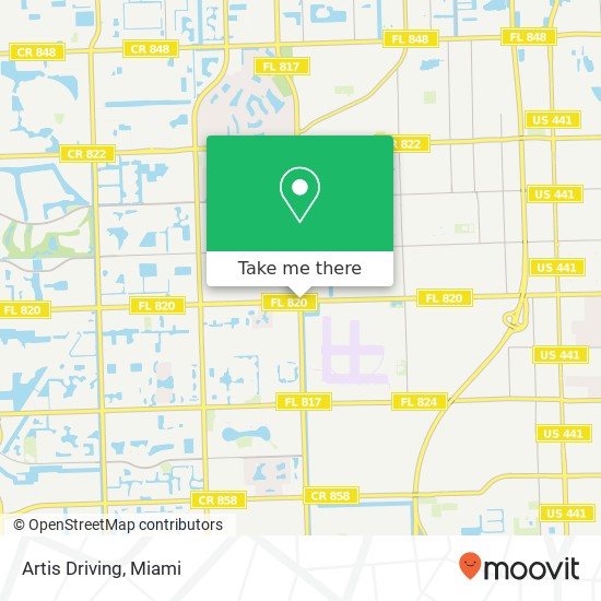 Artis Driving map