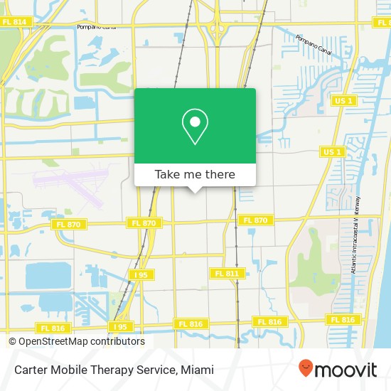 Mapa de Carter Mobile Therapy Service