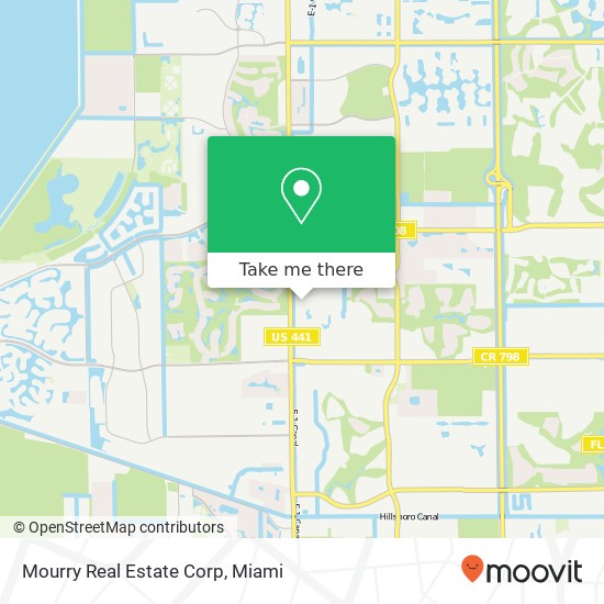 Mourry Real Estate Corp map