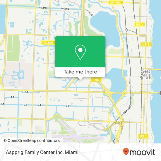 Aspprig Family Center Inc map