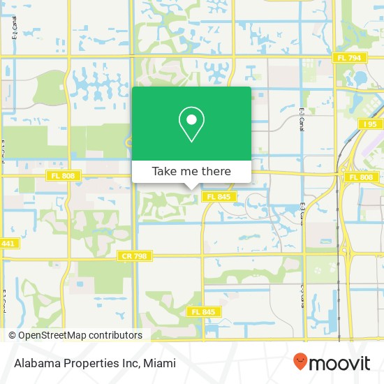 Mapa de Alabama Properties Inc