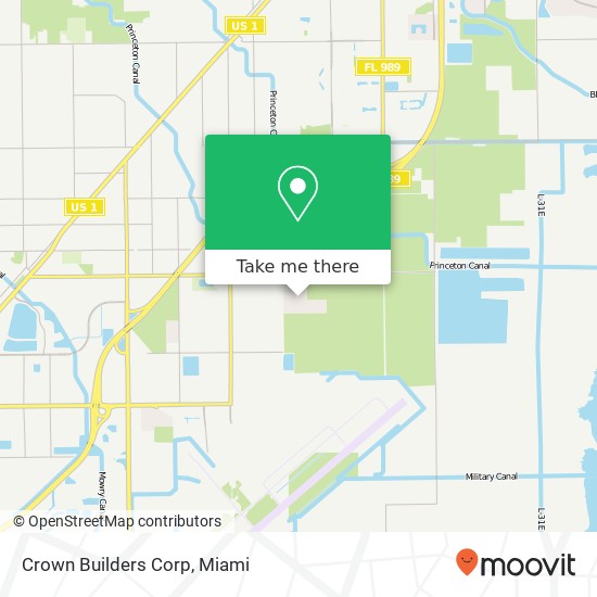 Crown Builders Corp map