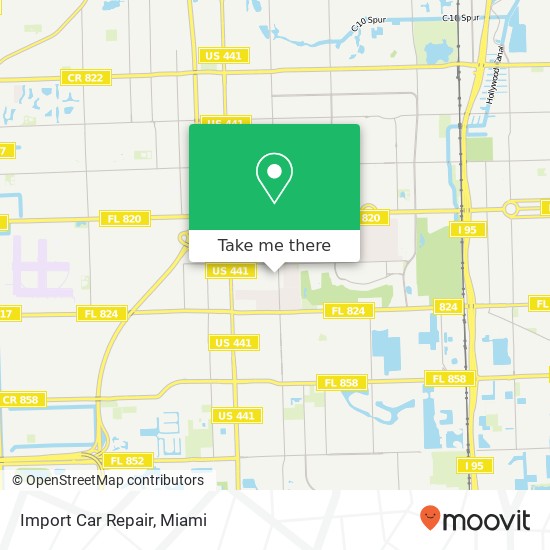 Mapa de Import Car Repair