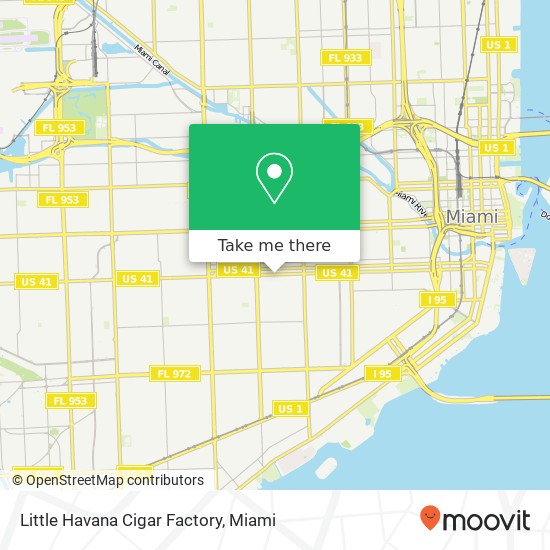 Little Havana Cigar Factory map