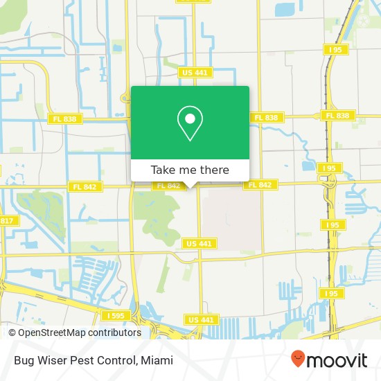 Mapa de Bug Wiser Pest Control