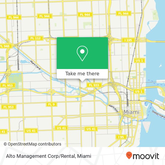 Mapa de Alto Management Corp/Rental