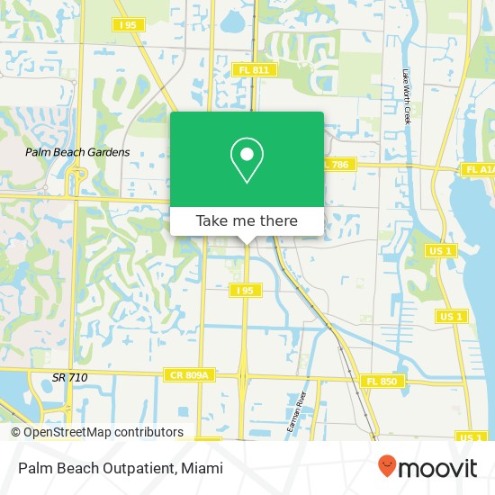 Mapa de Palm Beach Outpatient