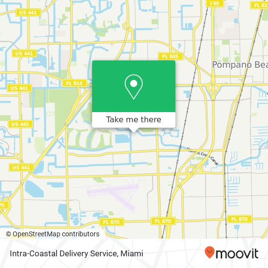 Intra-Coastal Delivery Service map