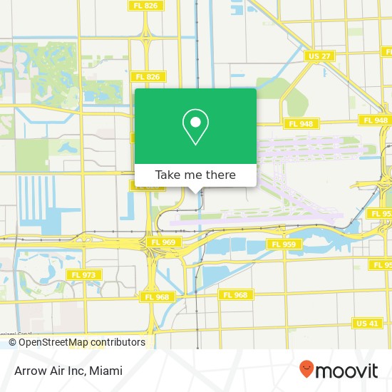 Arrow Air Inc map