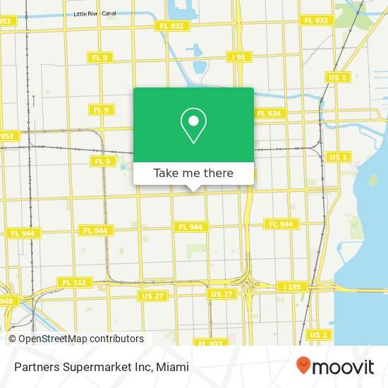 Partners Supermarket Inc map