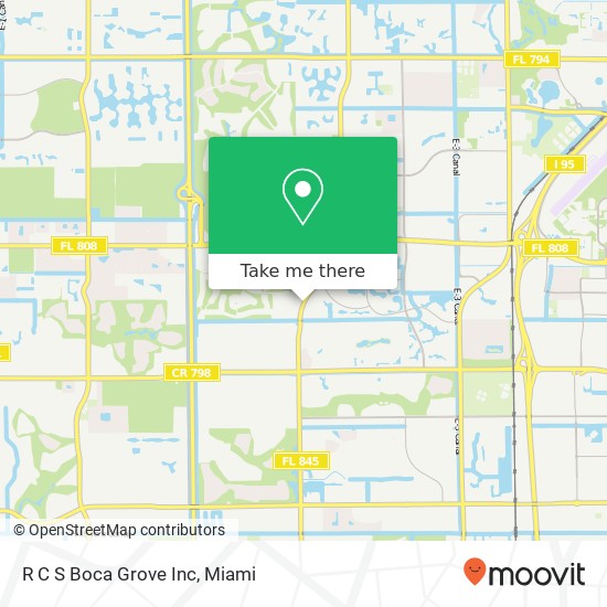 Mapa de R C S Boca Grove Inc