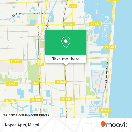 Kopec Apts map