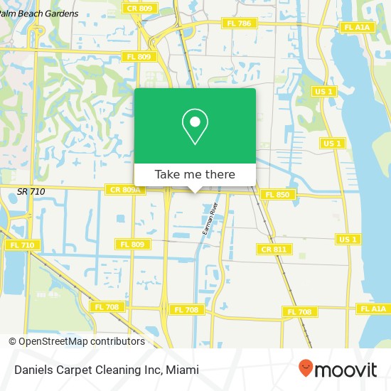 Mapa de Daniels Carpet Cleaning Inc