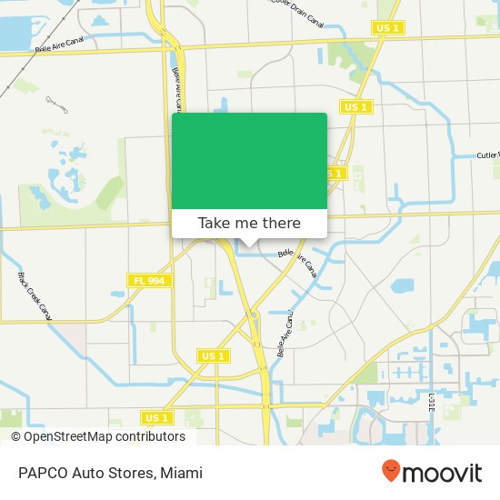 PAPCO Auto Stores map