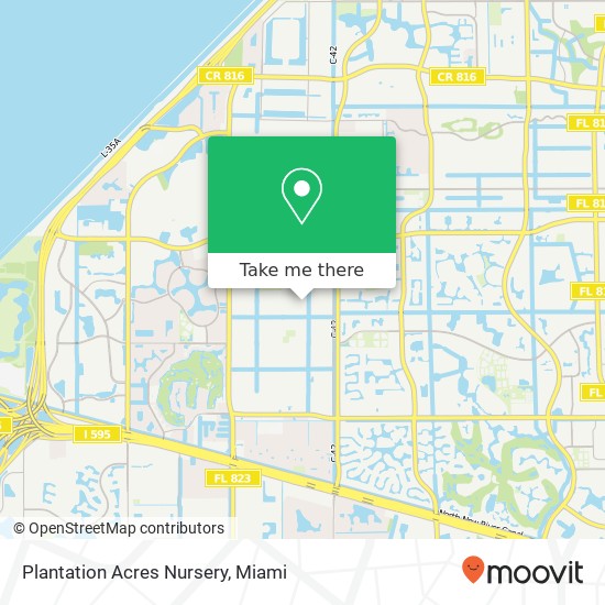 Plantation Acres Nursery map