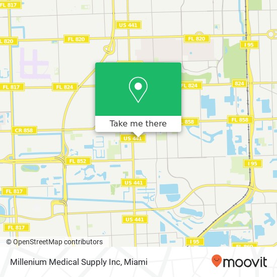 Mapa de Millenium Medical Supply Inc
