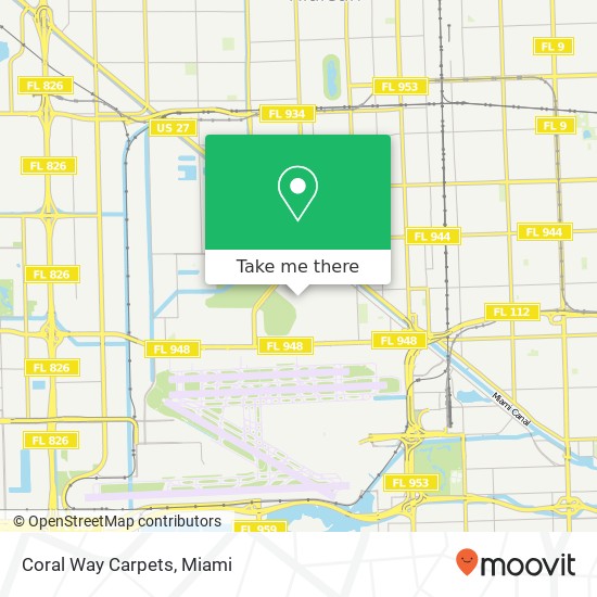 Coral Way Carpets map